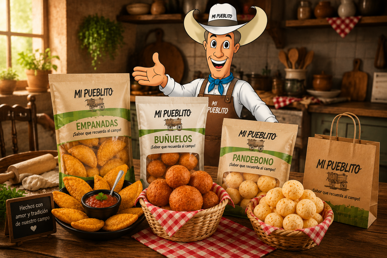 Elaboración artesanal de productos colombianos